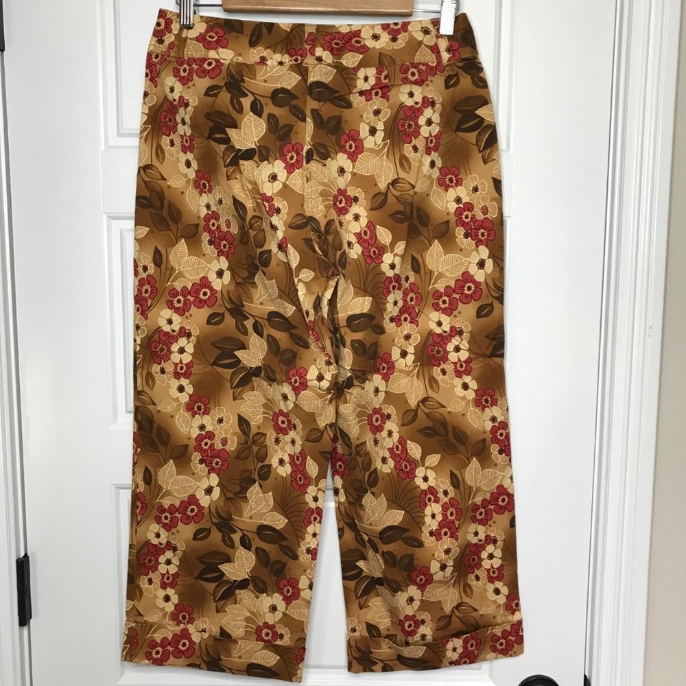 Tommy Bahama Vintage Cropped Pants Capris Tropical Stretch Cotton Blend Womens 6 - Picture 3 of 10
